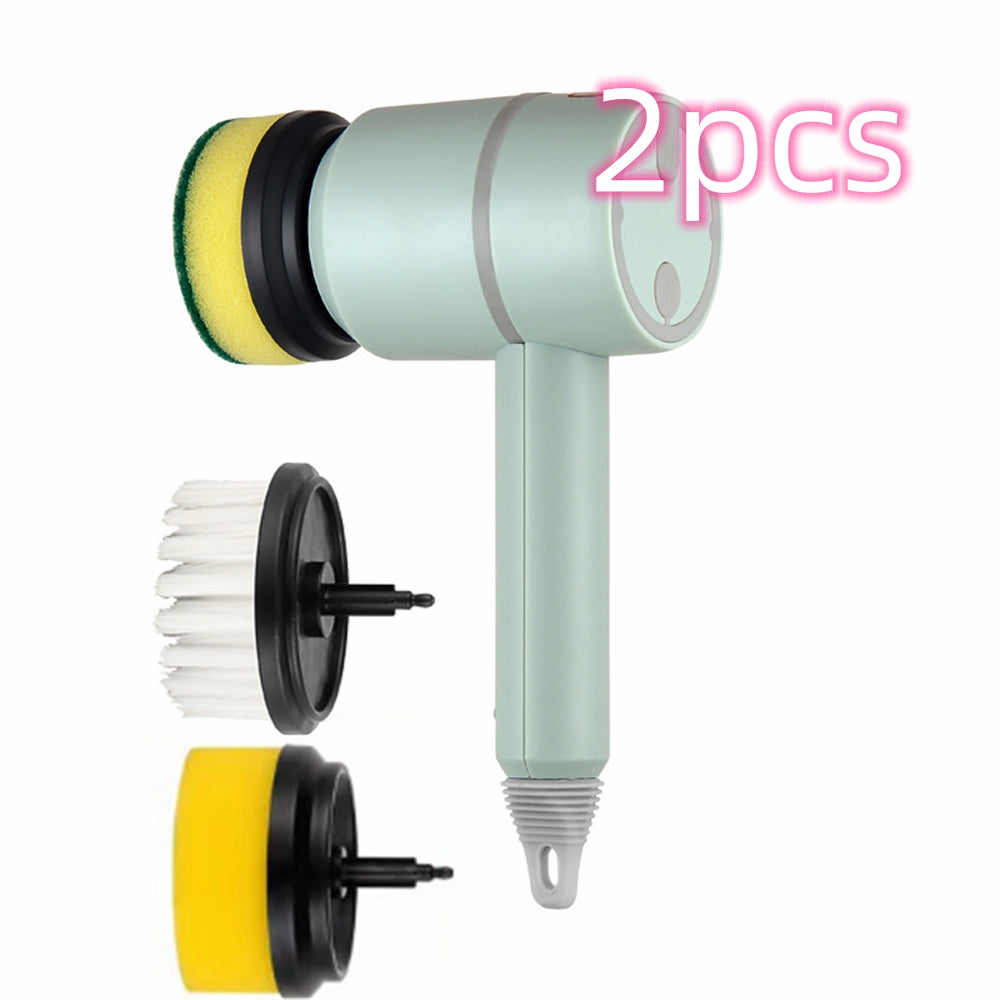 Rechargeable Electric Cleaning Brush with Interchangeable Heads (photo 26)