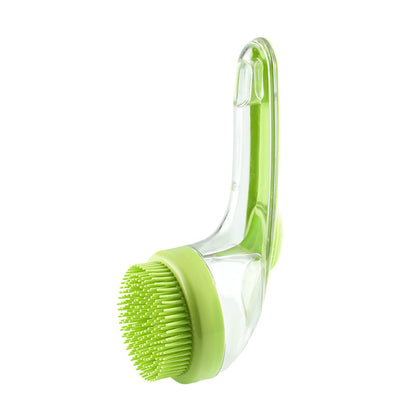Long-Handle Pet Bath Brush with Shampoo Dispenser (photo 7)