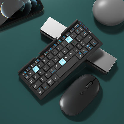 Mini Folding Bluetooth Keyboard with Stand (photo 7)
