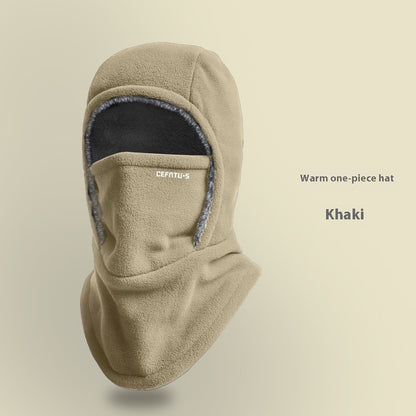 Fleece Hooded Scarf and Face Cover Hat (photo 6)