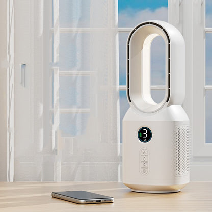Bladeless Rechargeable Fan with Night Light, With or Without Bluetooth Speaker – Without Bluetooth Speaker