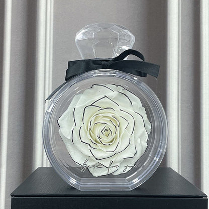 Dried Flower Bouquet in Clear Bottle (photo 9)