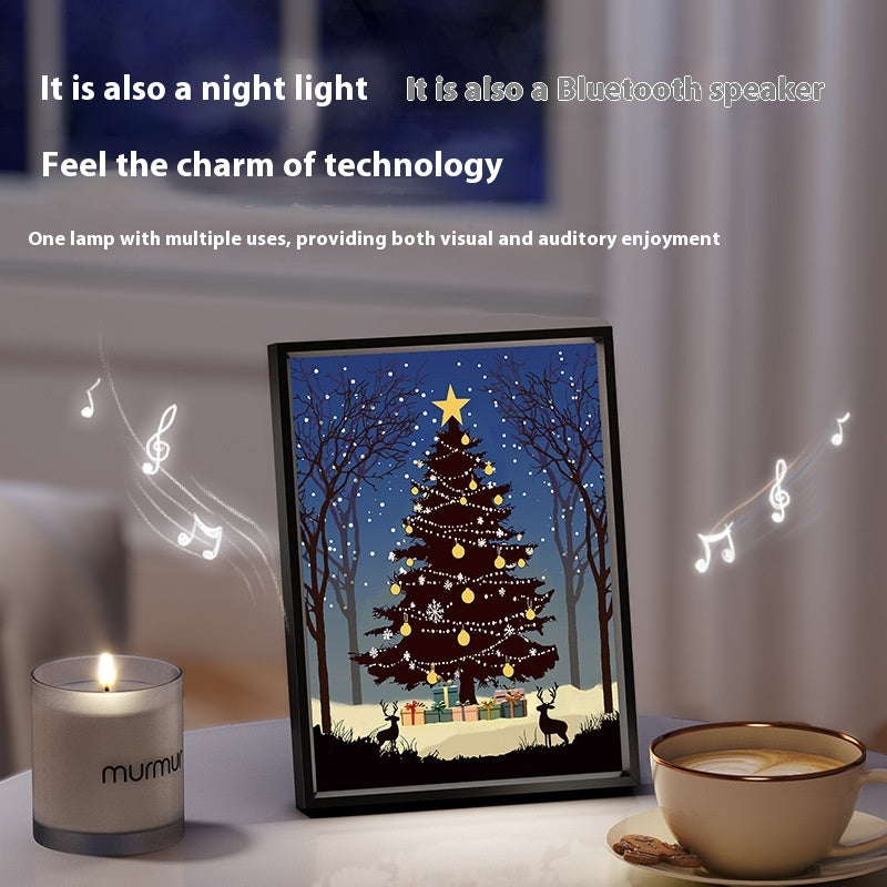 Light-Up Christmas Tree Picture with Bluetooth Speaker (photo 3)