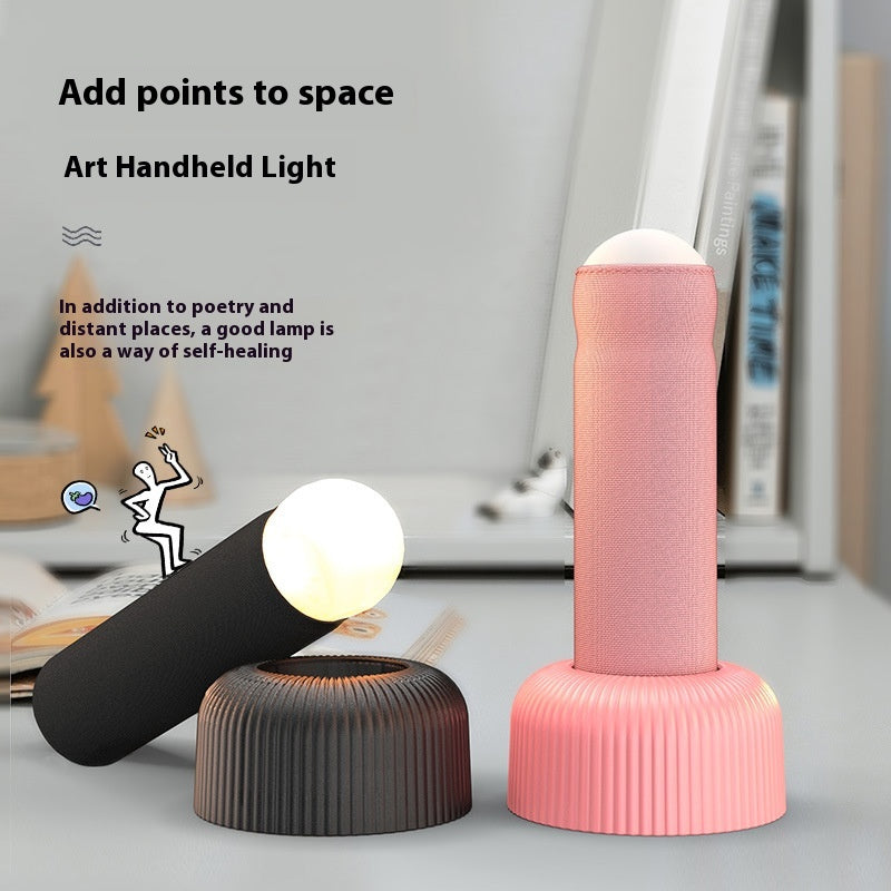 Handheld Fabric LED Night Light with Stand (photo 5)