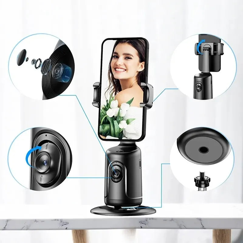 360° AI Face-Tracking Phone Holder (photo 4)