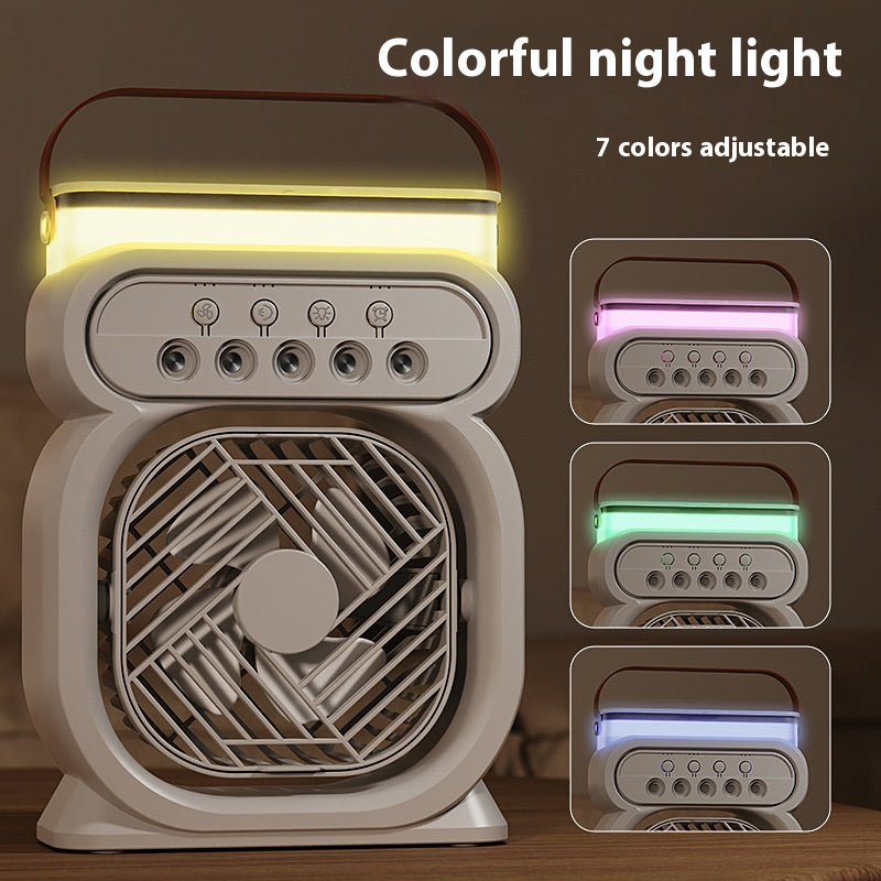 Mini Evaporative Air Cooler Fan with 7-Color Light (photo 5)