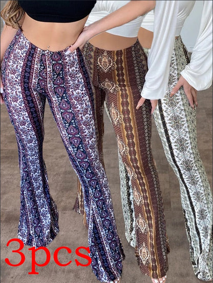 Women's Stretch Printed Slim Pants (photo 19)