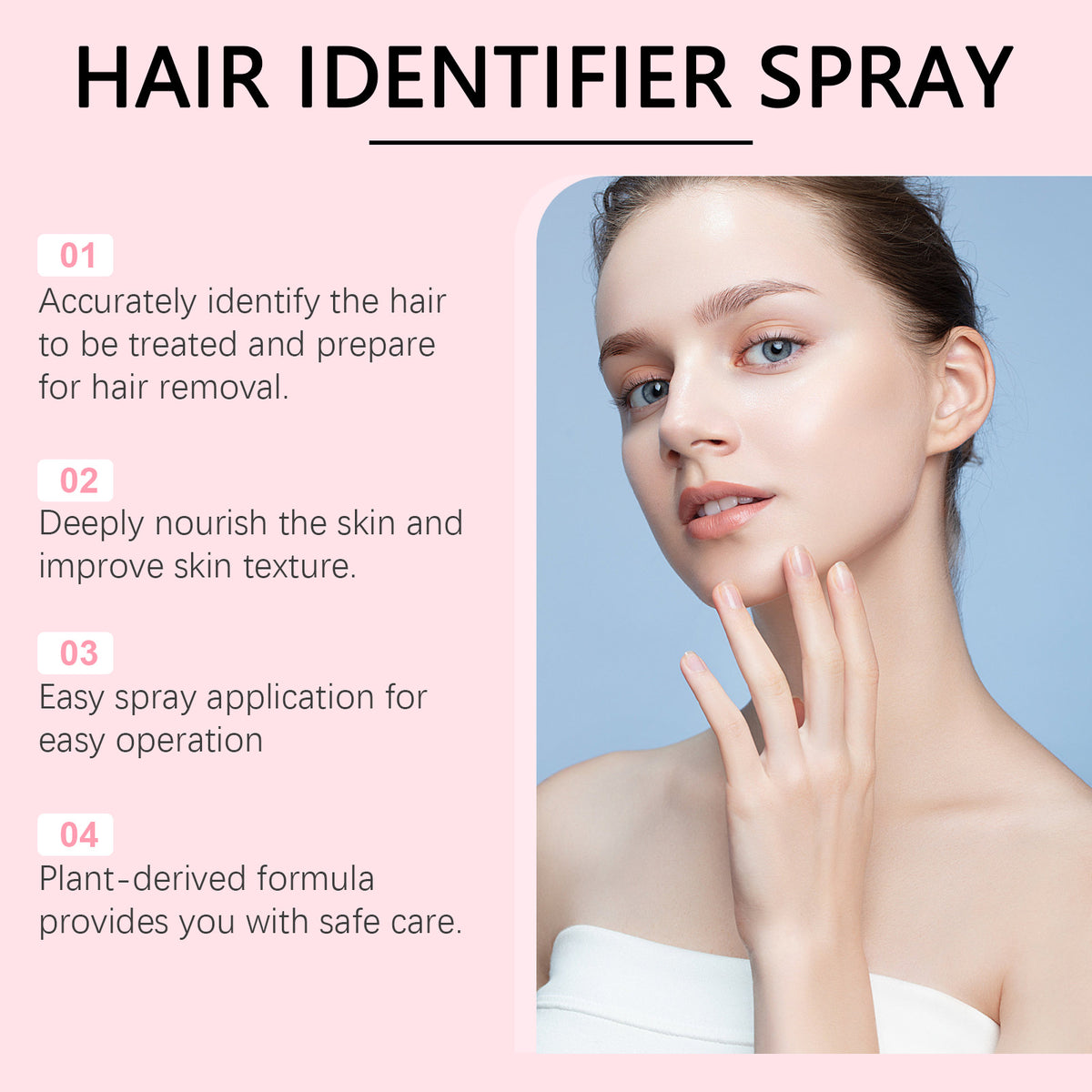 Facial Hair Identifier Spray for Dermaplaning, 100 ml (photo 4)