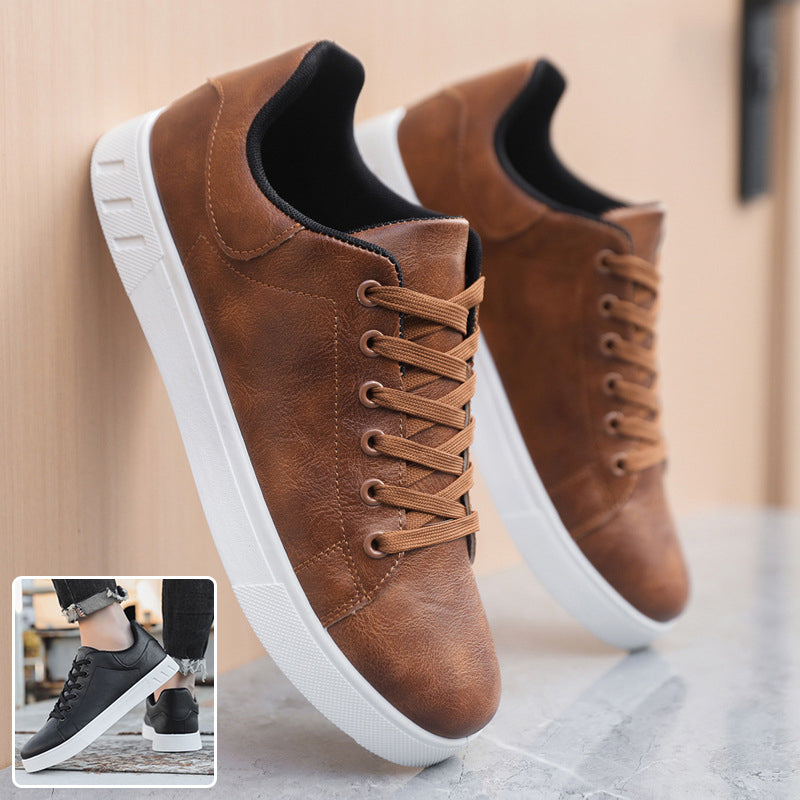 Men's Lace-Up Casual Flat Shoes