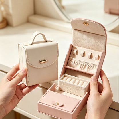 Travel Jewelry Case with Slide-Out Tray (photo 5)