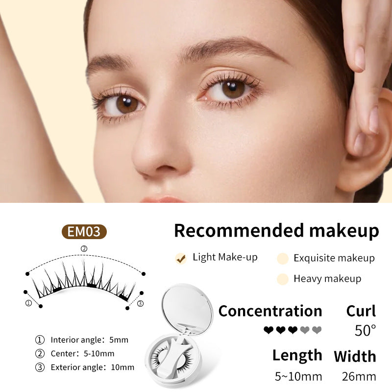 Magnetic False Eyelashes with Applicator and Case (photo 9)