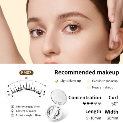 Magnetic False Eyelashes with Applicator and Case (photo 9)