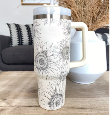 40 oz Insulated Stainless Steel Tumbler with Handle, Lid and Straw (photo 22)