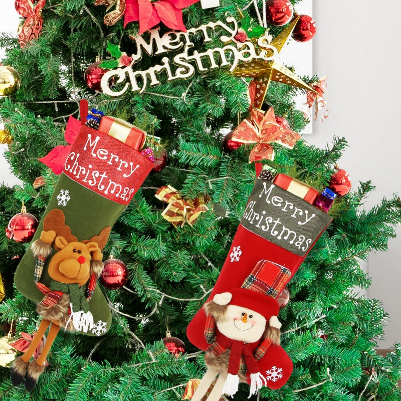 3D Applique Christmas Stocking, About 18 in (photo 5)