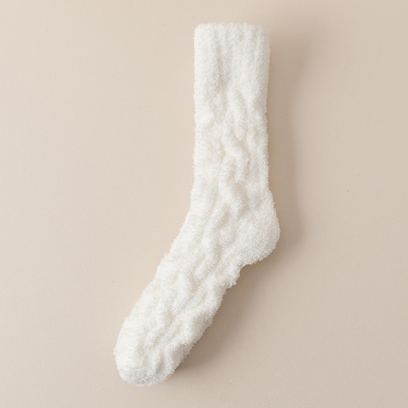 Fuzzy Coral Fleece Socks (photo 8)