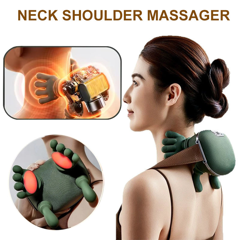 Cordless Neck and Shoulder Kneading Massager with Heat (photo 3)