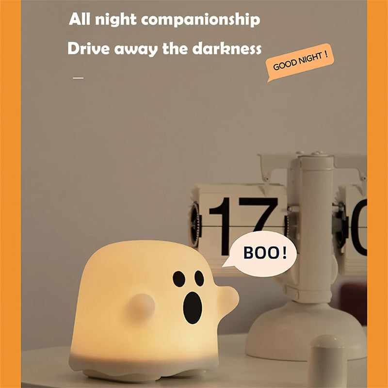 Silicone Face Night Light with Tap Control (photo 8)