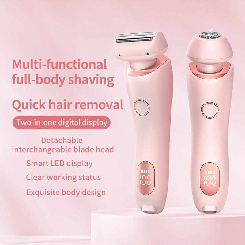2-in-1 Women's Rechargeable Shaver and Trimmer (photo 3)