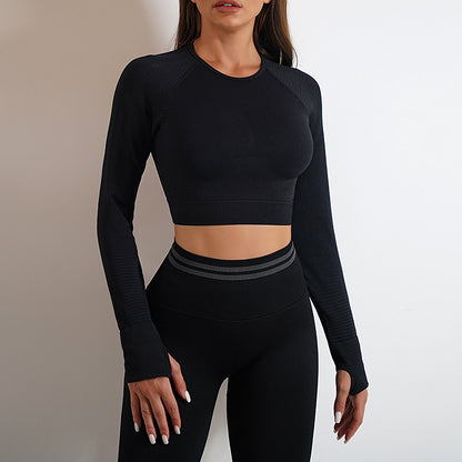 Women's Seamless Workout Leggings, Long-Sleeve Top or Set (photo 4)
