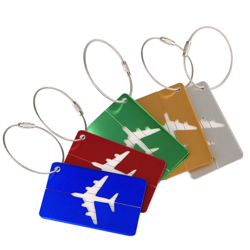 Aluminum Alloy Luggage Tag with Loop (photo 7)