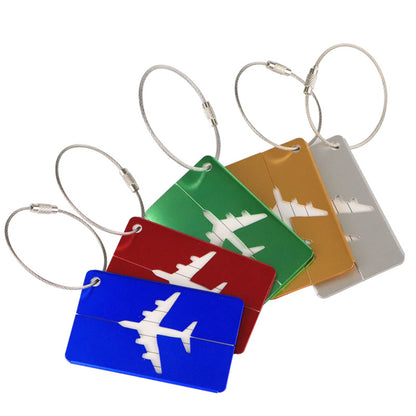 Aluminum Alloy Luggage Tag with Loop (photo 7)