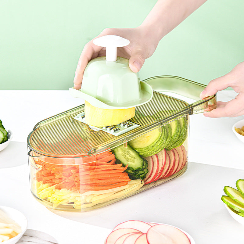 Multi-Blade Vegetable Chopper with Container