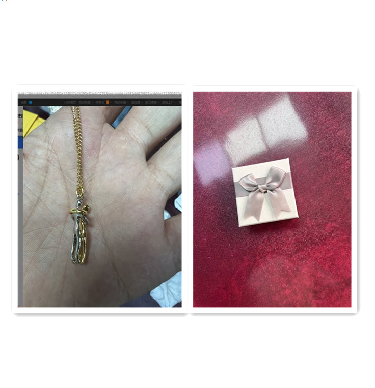 Hugging Figures Pendant Necklace (photo 32)