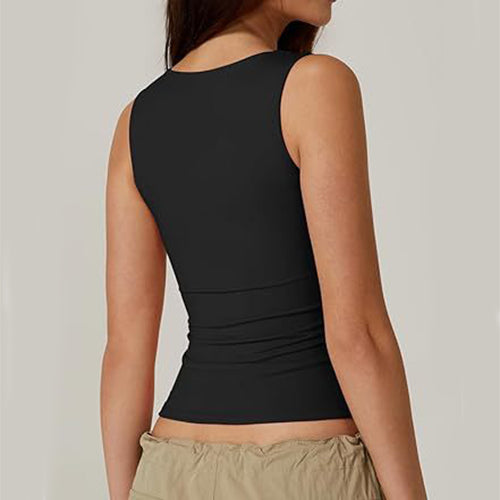 Women's Square-Neck Slim Tank Top (photo 2)