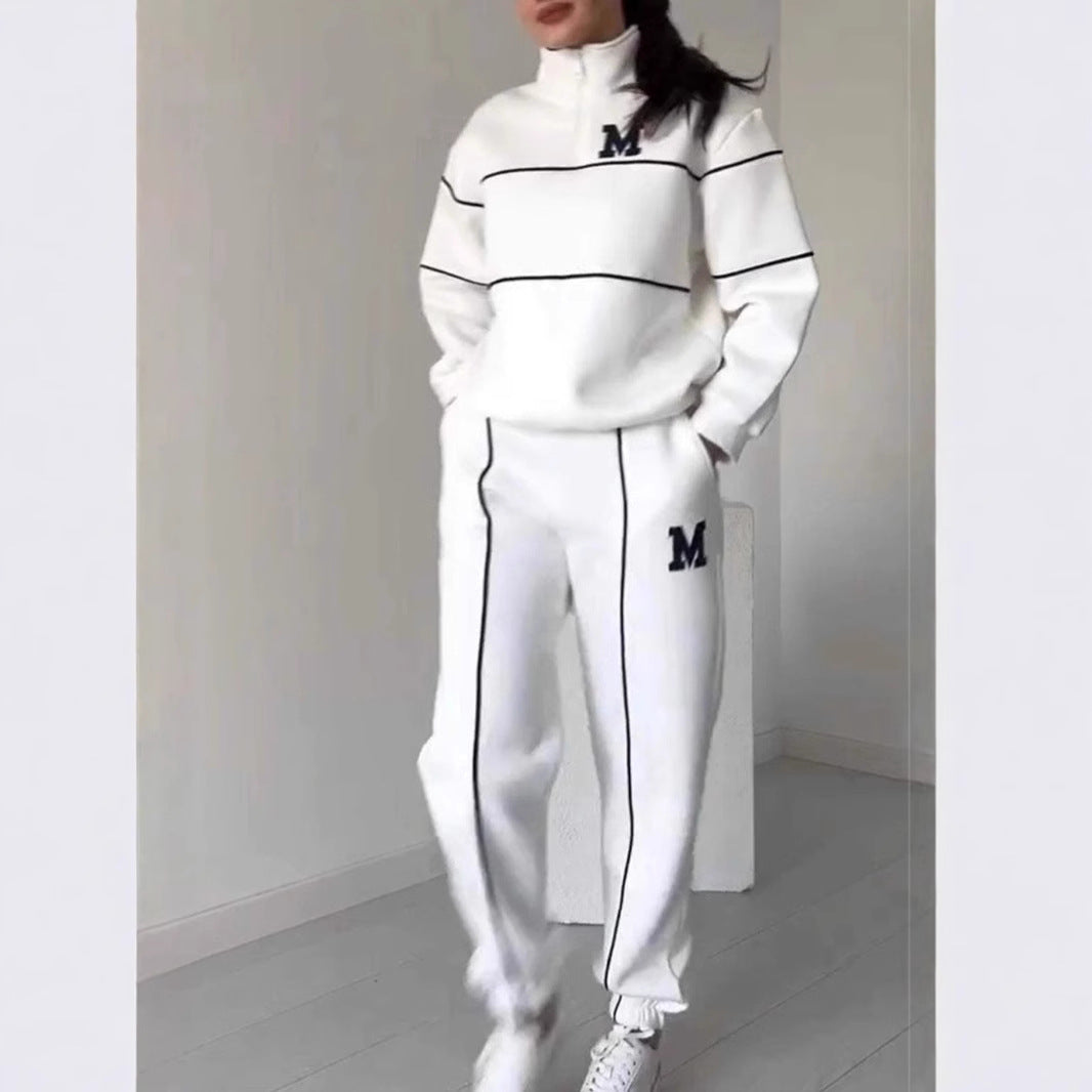 Women's Pullover Sweatshirt and Baggy Sweatpants Set (photo 8)