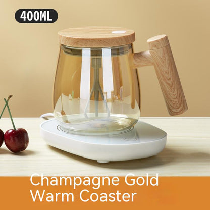 Self-Stirring Glass Coffee Mug, 400 ml (photo 41)