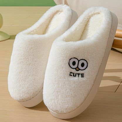 Big-Eyes Cartoon Plush House Slippers (photo 9)