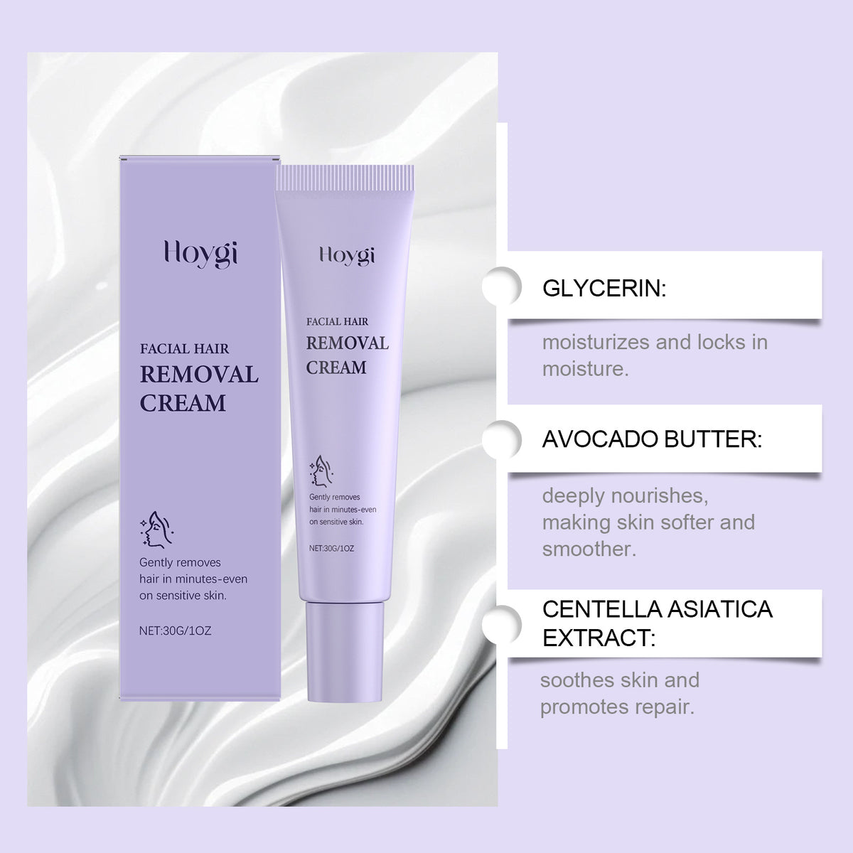 Facial Hair Removal Cream, 30 g (photo 4)