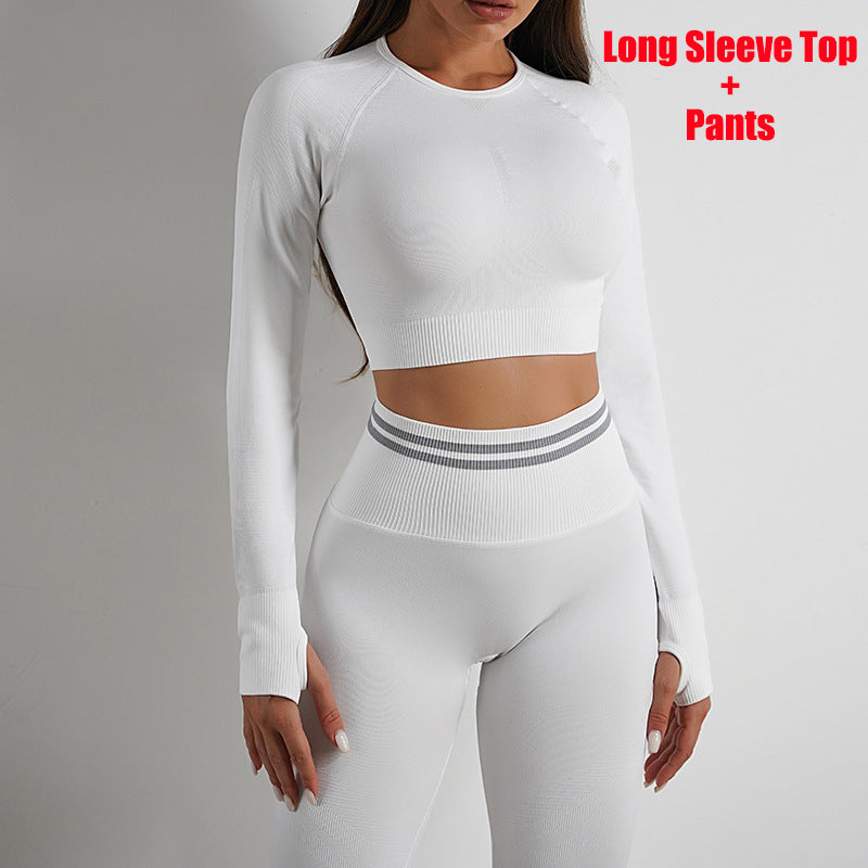 Women's Seamless Workout Leggings, Long-Sleeve Top or Set (photo 29)