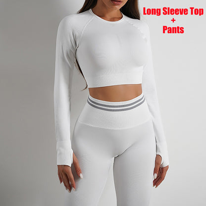 Women's Seamless Workout Leggings, Long-Sleeve Top or Set (photo 29)