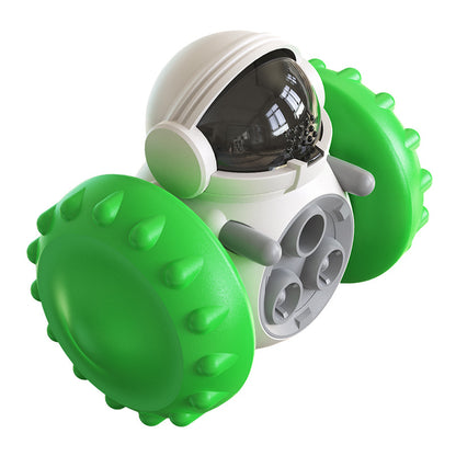 Treat-Dispensing Tumbler Toy for Dogs and Cats – Green