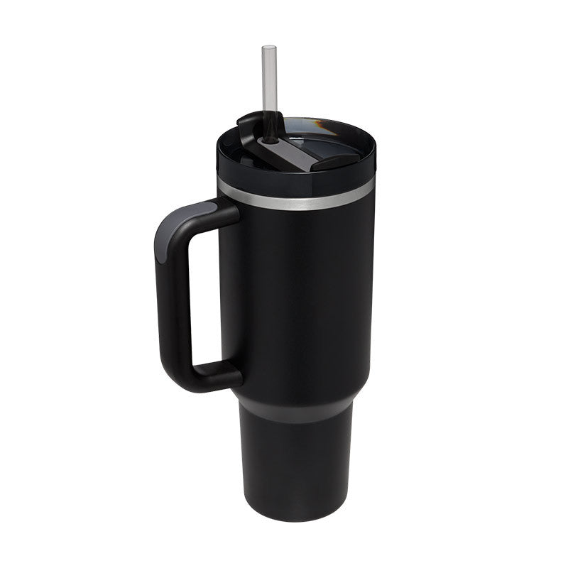40 oz Insulated Stainless Steel Tumbler with Handle, Lid and Straw (photo 36)