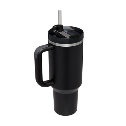 40 oz Insulated Stainless Steel Tumbler with Handle, Lid and Straw (photo 36)