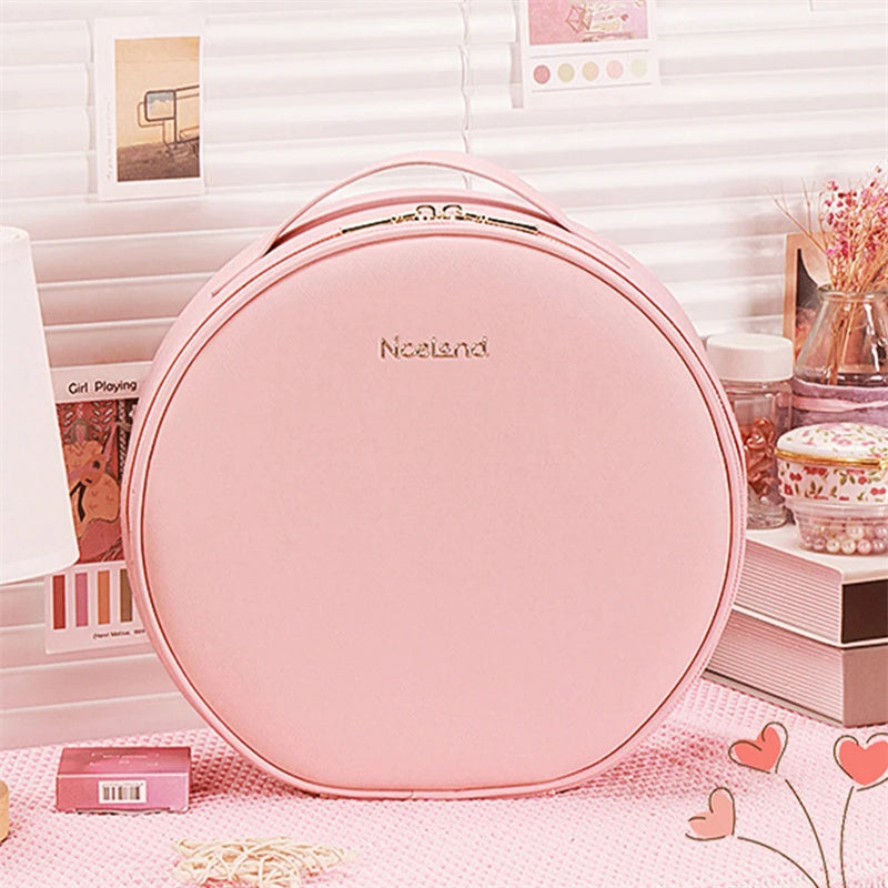 Round LED Mirror Makeup Bag (photo 9)