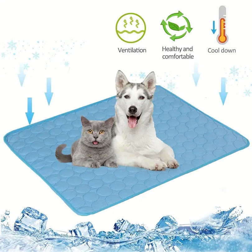 Ice Silk Pet Mat for Dogs and Cats, XS to 2XL