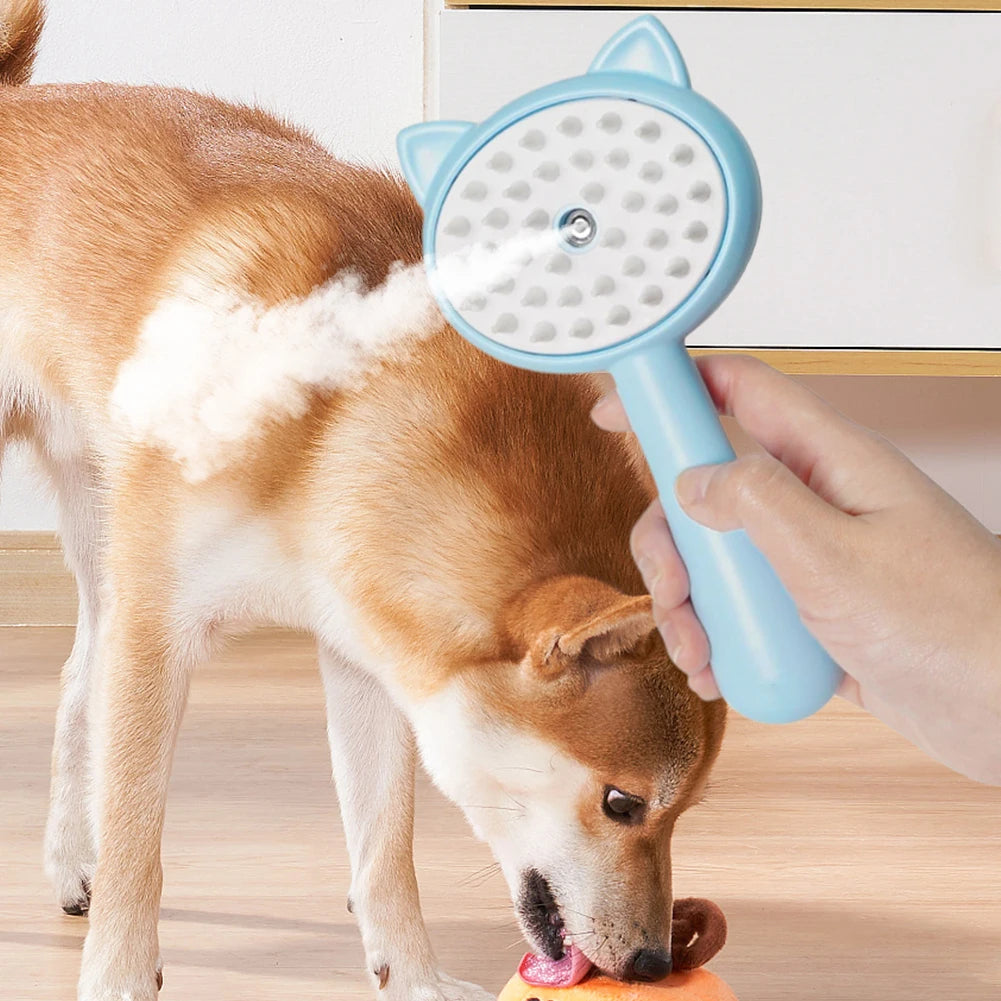 Rechargeable Self-Cleaning Pet Mist Slicker Brush (photo 3)