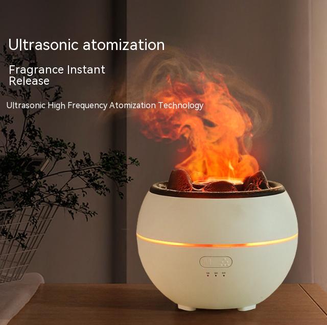 Flame Effect Aroma Diffuser with Timer, 300 ml (photo 9)