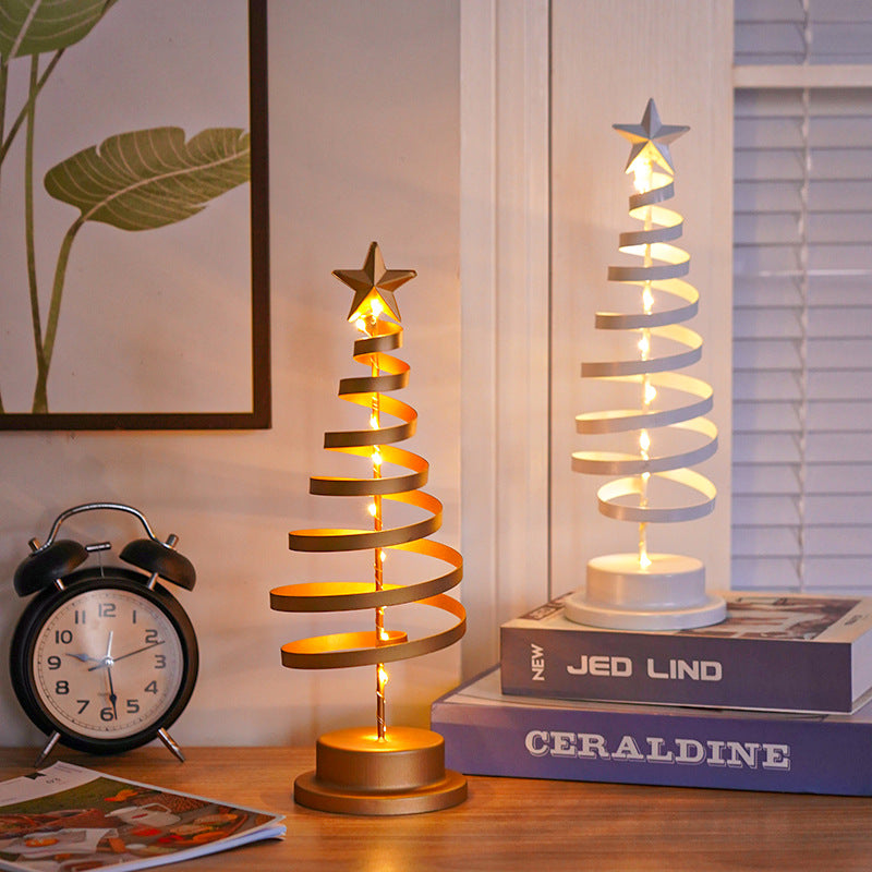 LED Metal Christmas Tree Table Light (photo 3)
