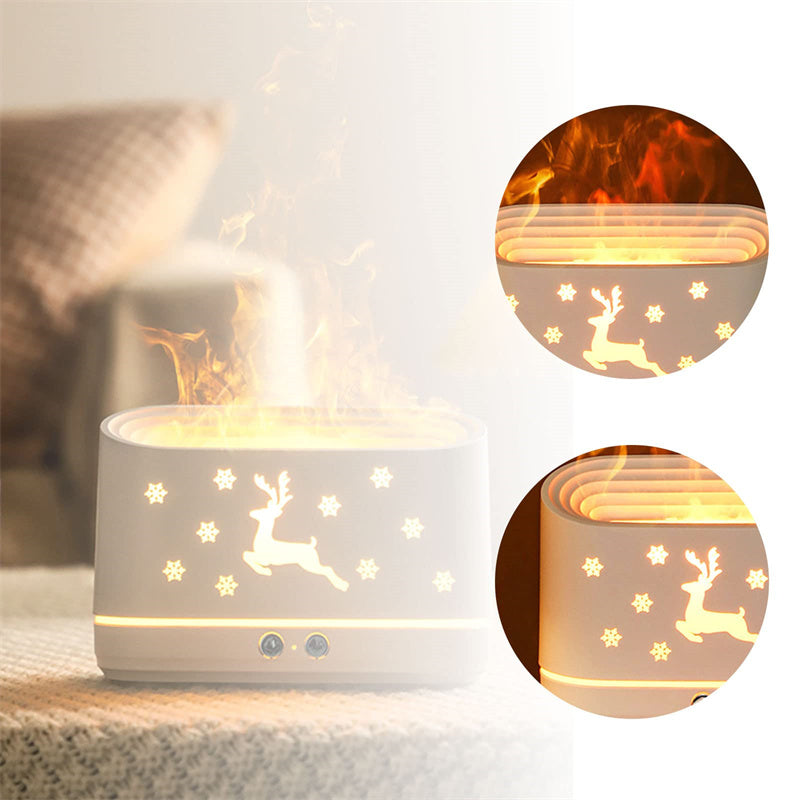 Reindeer Flame Effect Humidifier and Aroma Diffuser, USB (photo 6)