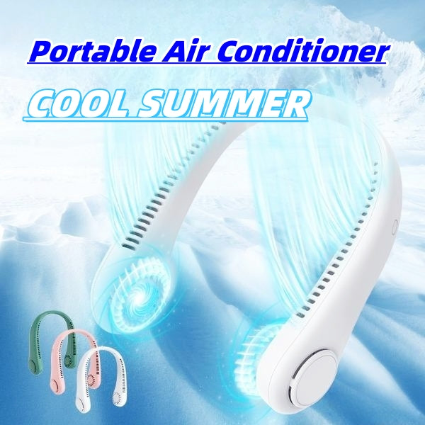 Bladeless Hands-Free Neck Fan, USB Rechargeable