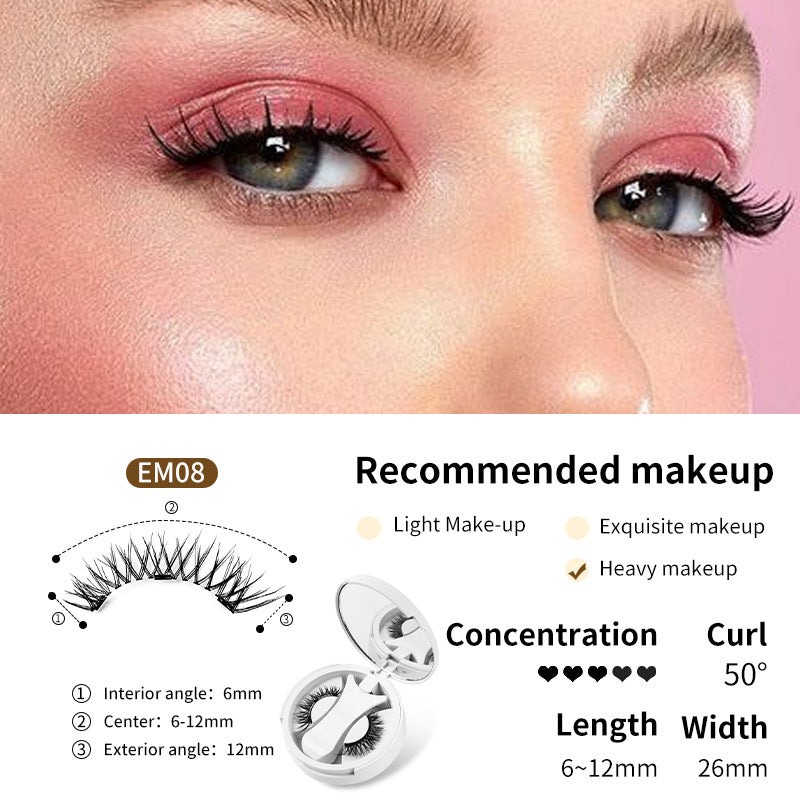 Magnetic False Eyelashes with Applicator and Case (photo 11)