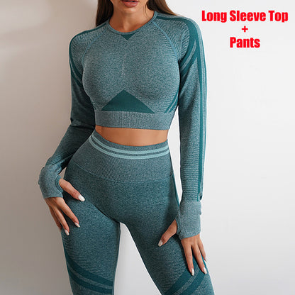 Women's Seamless Workout Leggings, Long-Sleeve Top or Set (photo 35)