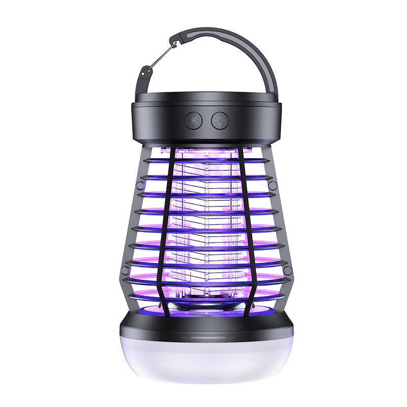 2-in-1 Rechargeable Mosquito Lamp and Bug Zapper Racket (photo 6)