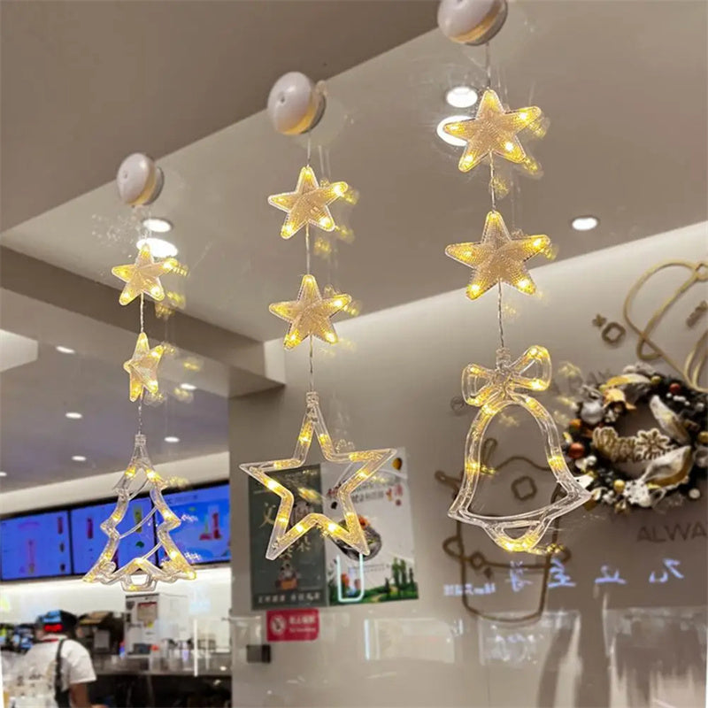 Christmas LED Window Suction Cup Lights, 3 Pcs (photo 2)
