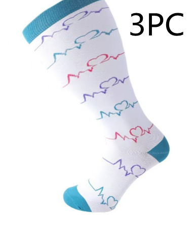 Plus-Size Printed Compression Socks (photo 30)