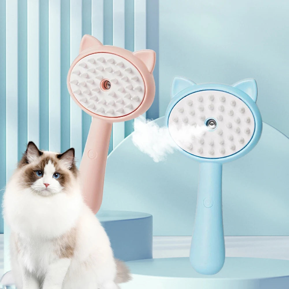 Rechargeable Self-Cleaning Pet Mist Slicker Brush (photo 2)